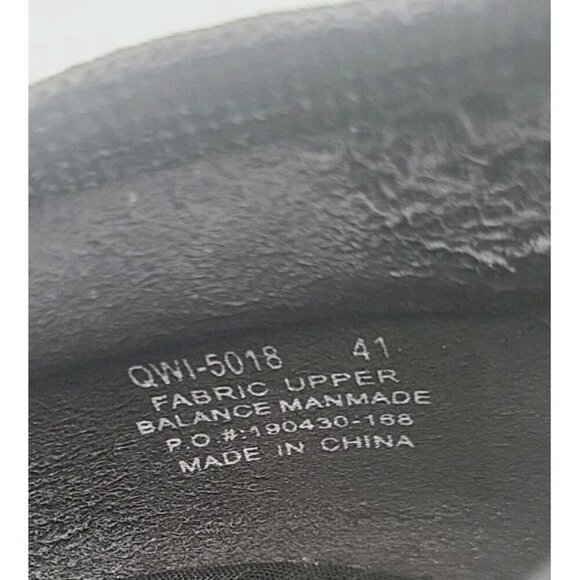 Traq by Alegria Womens Qwik Knit Slip on Shoes Charcoal Gray 41M US 10.5 11 - Picture 9 of 12